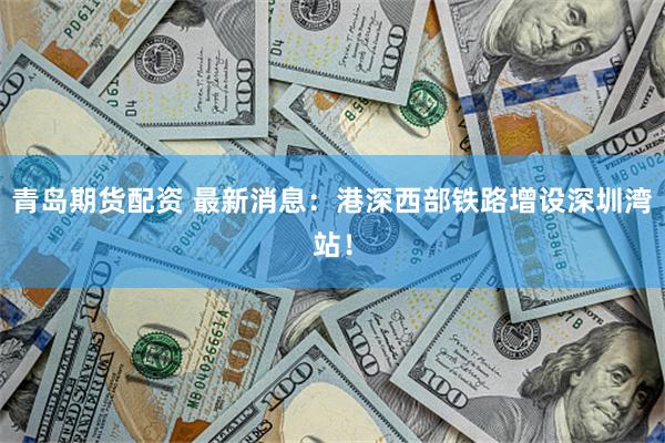 青岛期货配资 最新消息：港深西部铁路增设深圳湾站！