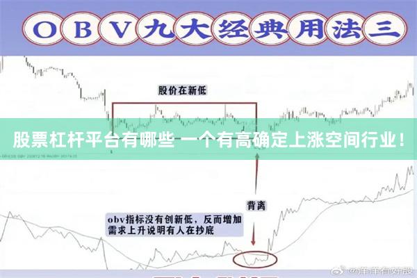 股票杠杆平台有哪些 一个有高确定上涨空间行业！