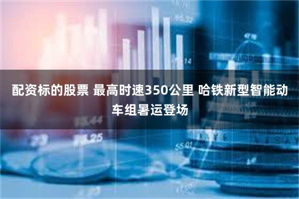 配资标的股票 最高时速350公里 哈铁新型智能动车组暑运登场