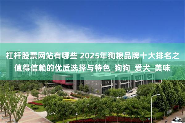 杠杆股票网站有哪些 2025年狗粮品牌十大排名之值得信赖的优质选择与特色_狗狗_爱犬_美味