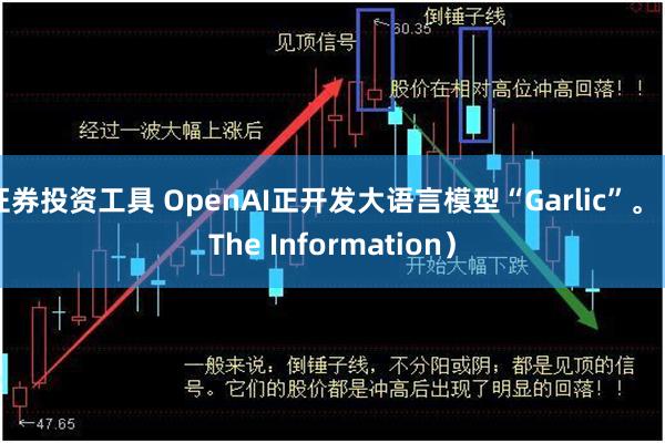 证券投资工具 OpenAI正开发大语言模型“Garlic”。(The Information)