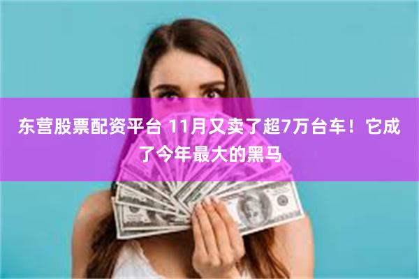 东营股票配资平台 11月又卖了超7万台车!它成了今年最大的黑马