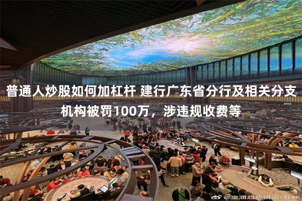 普通人炒股如何加杠杆 建行广东省分行及相关分支机构被罚100万,涉违规收费等